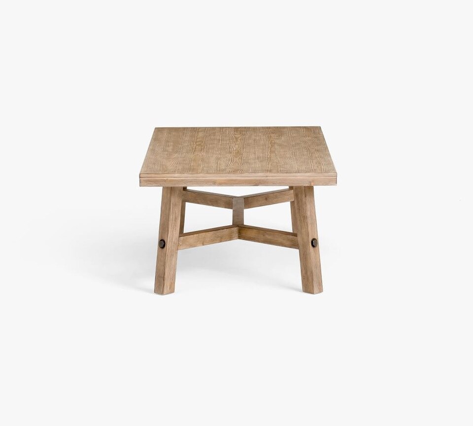 Rustic Farmhouse 137 cm Coffee Table Pottery Barn Australia